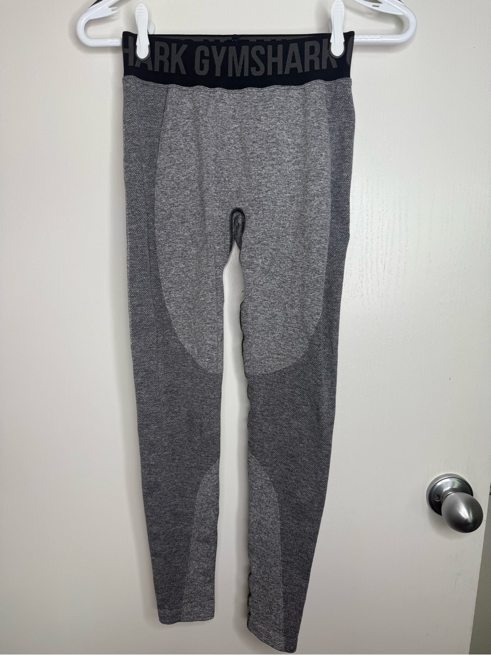 Gymshark Grey Two-Tone High-Rise Leggings Women's Small